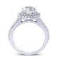 Viola Moissanite Matching Band Only (engagement Ring Not Included) For Ring With Round Center whitegold