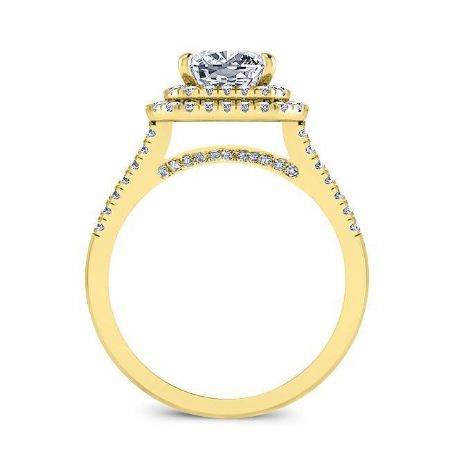 Viola Diamond Matching Band Only (engagement Ring Not Included) For Ring With Princess Center yellowgold