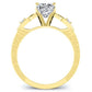 Venus Moissanite Matching Band Only (engagement Ring Not Included) For Ring With Cushion Center yellowgold