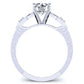 Venus Moissanite Matching Band Only (engagement Ring Not Included) For Ring With Round Center whitegold