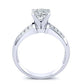 Heather Moissanite Matching Band Only (engagement Ring Not Included) For Ring With Princess Center whitegold