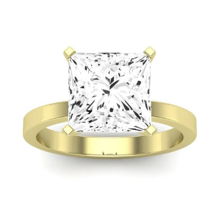 Lantana Moissanite Matching Band Only (engagement Ring Not Included) For Ring With Princess Center yellowgold