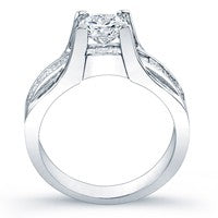 Ilima Diamond Matching Band Only (engagement Ring Not Included) For Ring With Round Center whitegold