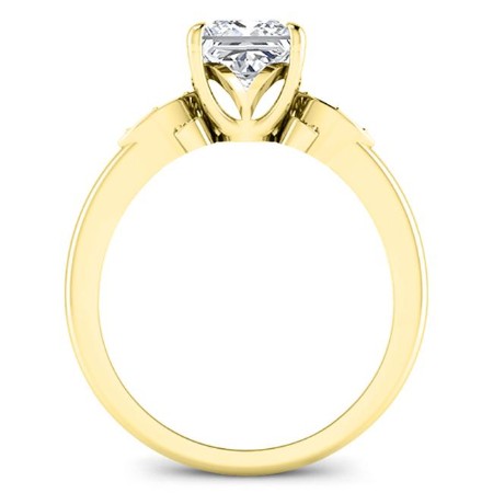 Lobelia Moissanite Matching Band Only (engagement Ring Not Included) For Ring With Princess Center yellowgold