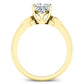 Lobelia Moissanite Matching Band Only (engagement Ring Not Included) For Ring With Princess Center yellowgold