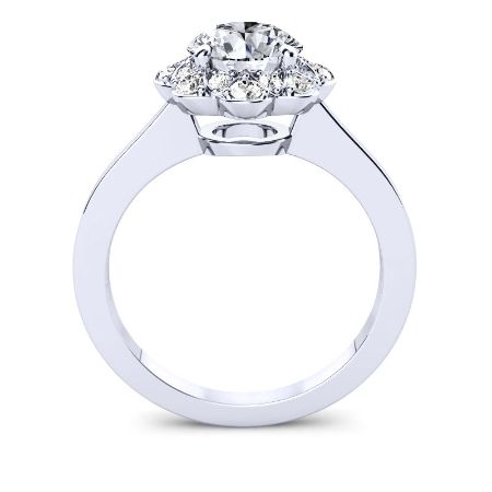 Coralbells Diamond Matching Band Only (engagement Ring Not Included) For Ring With Round Center whitegold