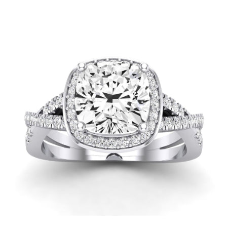 Moonflower Cushion Diamond Bridal Set (Lab Grown Igi Cert) whitegold