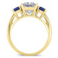 Fuschia Diamond Matching Band Only (engagement Ring Not Included) For Ring With Princess Center yellowgold