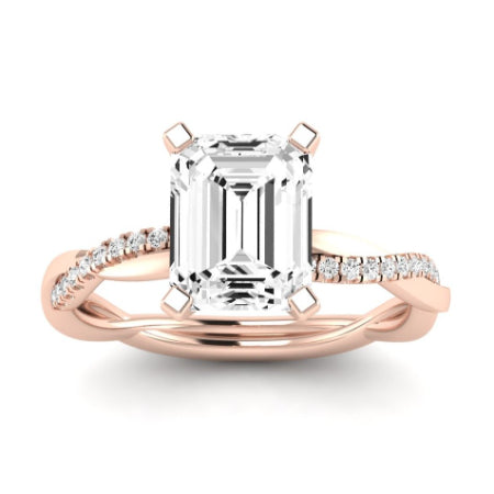 Iris Emerald Diamond Bridal Set (Lab Grown Igi Cert) rosegold