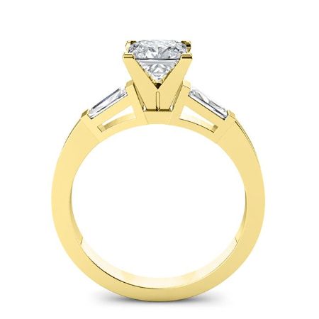 Sorrel Cushion Moissanite Bridal Set yellowgold