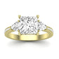 Snowdonia Diamond Matching Band Only (engagement Ring Not Included) For Ring With Princess Center yellowgold