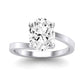 Zinnia Diamond Matching Band Only ( Engagement Ring Not Included) For Ring With Oval Center whitegold