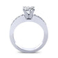Eliza Diamond Matching Band Only (engagement Ring Not Included) For Ring With Cushion Center whitegold