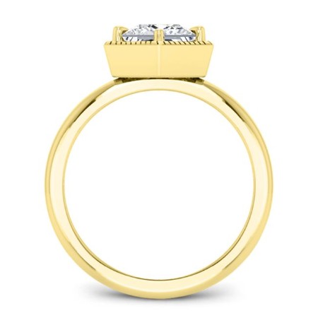 Aspen Diamond Matching Band Only (engagement Ring Not Included) For Ring With Princess Center yellowgold