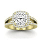 Freesia Diamond Matching Band Only (does Not Include Engagement Ring) For Ring With Cushion Center yellowgold