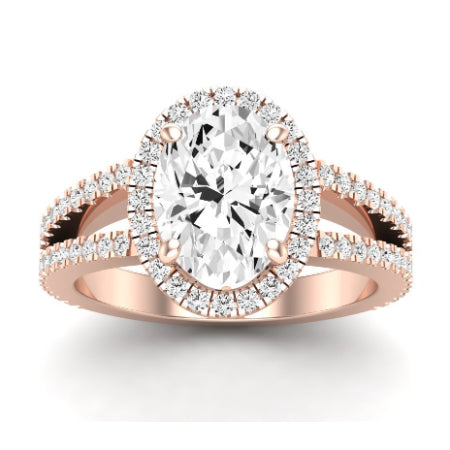 Freesia Oval Diamond Bridal Set (Lab Grown Igi Cert) rosegold