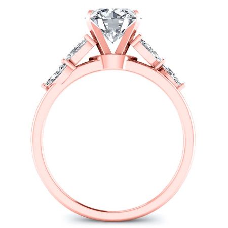 Wisteria Moissanite Matching Band Only (engagement Ring Not Included) For Ring With Round Center rosegold