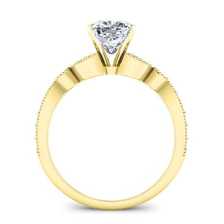 Laurel Moissanite Matching Band Only (engagement Ring Not Included) For Ring With Princess Center yellowgold