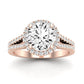 Silene Moissanite Matching Band Only ( Engagement Ring Not Included) For Ring With Round Center rosegold