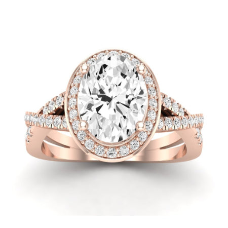 Moonflower Oval Diamond Bridal Set (Lab Grown Igi Cert) rosegold