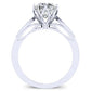 Pieris Moissanite Matching Band Only (engagement Ring Not Included) For Ring With Cushion Center whitegold