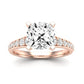 Holly Diamond Matching Band Only (does Not Include Engagement Ring) For Ring With Cushion Center rosegold