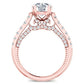 Nasrin Moissanite Matching Band Only (engagement Ring Not Included) For Ring With Round Center rosegold