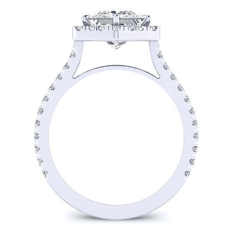 Cypress Diamond Matching Band Only (engagement Ring Not Included) For Ring With Princess Center whitegold