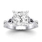 Pavonia Diamond Matching Band Only (does Not Include Engagement Ring)  For Ring With Princess Center whitegold
