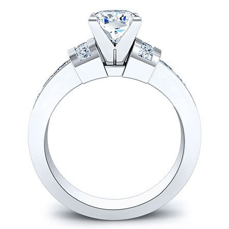 Ivy Cushion Moissanite Bridal Set whitegold