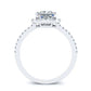 Bergenia Princess Diamond Engagement Ring (Lab Grown Igi Cert) whitegold