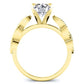Sophora Diamond Matching Band Only (engagement Ring Not Included) For Ring With Round Center yellowgold