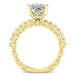 Carmel Diamond Matching Band Only (engagement Ring Not Included) For Ring With Princess Center yellowgold