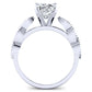 Sophora Diamond Matching Band Only (engagement Ring Not Included) For Ring With Cushion Center whitegold