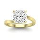Zinnia Diamond Matching Band Only ( Engagement Ring Not Included) For Ring With Cushion Center yellowgold