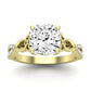 Pavonia Diamond Matching Band Only (does Not Include Engagement Ring)  For Ring With Cushion Center yellowgold