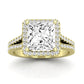 Silene Diamond Matching Band Only ( Engagement Ring Not Included) For Ring With Princess Center yellowgold