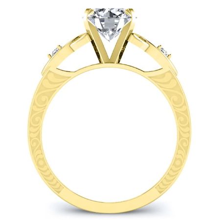 Venus Diamond Matching Band Only (engagement Ring Not Included) For Ring With Round Center yellowgold