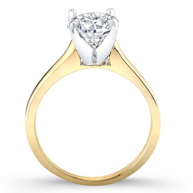 Rosemary Moissanite Matching Band Only (engagement Ring Not Included) For Ring With Round Center yellowgold