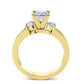 Briarrose Moissanite Matching Band Only (engagement Ring Not Included) For Ring With Princess Center yellowgold