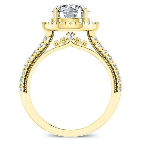 Florizel Round Diamond Bridal Set (Lab Grown Igi Cert) yellowgold