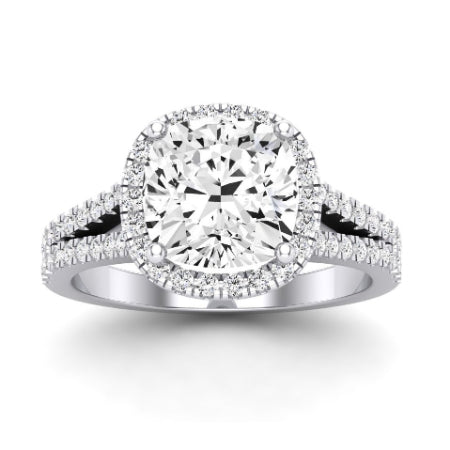 Silene Cushion Moissanite Bridal Set whitegold