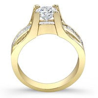 Ilima Round Diamond Bridal Set (Lab Grown Igi Cert) yellowgold