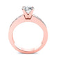 Ayana Moissanite Matching Band Only (engagement Ring Not Included) For Ring With Cushion Center rosegold