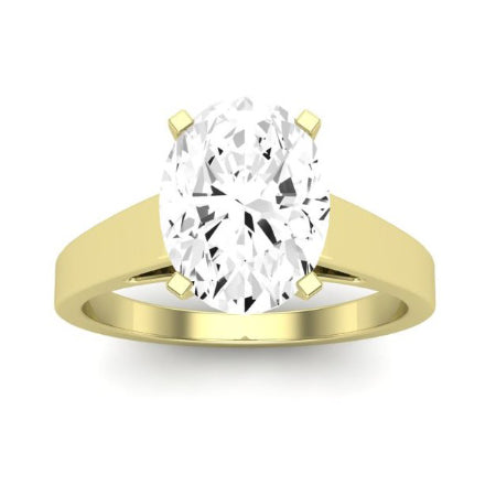 Snowdrop Oval Diamond Bridal Set (Lab Grown Igi Cert) yellowgold