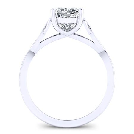 Nolina Matching Band Only ( Engagement Ring Not Included) For Ring With Cushion Center whitegold