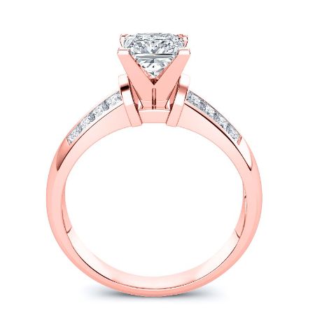 Heather Princess Moissanite Bridal Set rosegold