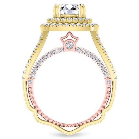 Lupin Round Diamond Bridal Set (Lab Grown Igi Cert) yellowgold