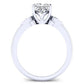 Lobelia Diamond Matching Band Only (engagement Ring Not Included) For Ring With Princess Center whitegold
