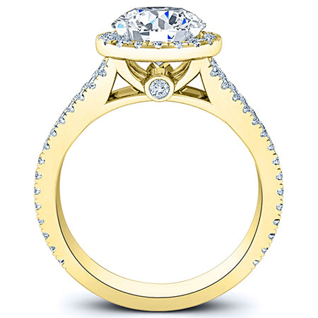 Silene Round Diamond Bridal Set (Lab Grown Igi Cert) yellowgold